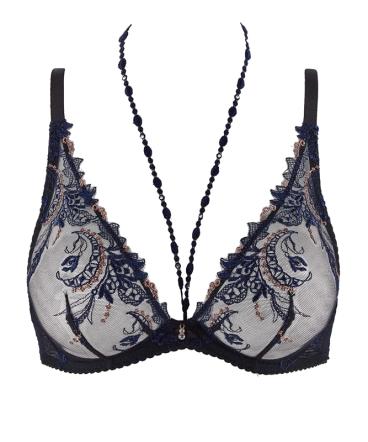 臻愛-水滴無襯內衣(藍)